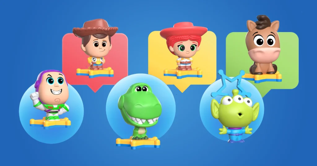 Coleção de junho do Burger King traz brinquedos de Toy Story 5