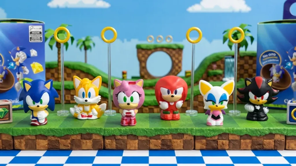 Nova parceria entre Sonic e Cacau Show traz Gogos Colecionáveis